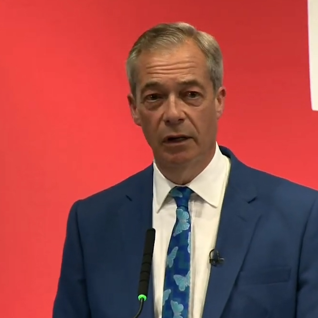 “What are you suggesting? It’s a very silly question." Natasha Clark asks Nigel Farage who was behind his decision to stand at the election.