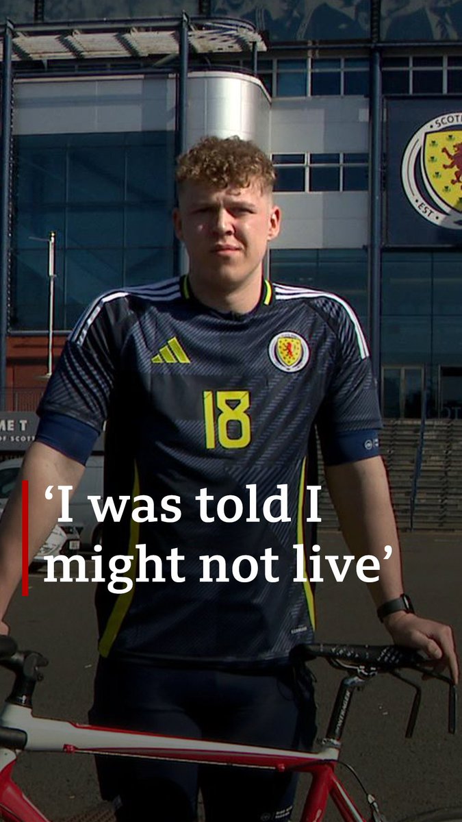 "In September last year, I got told I might not live" Ethan Walker hopes to cycle to Munich for Scotland's opening Euros game, months after sustaining life-threatening injures in a car crash
