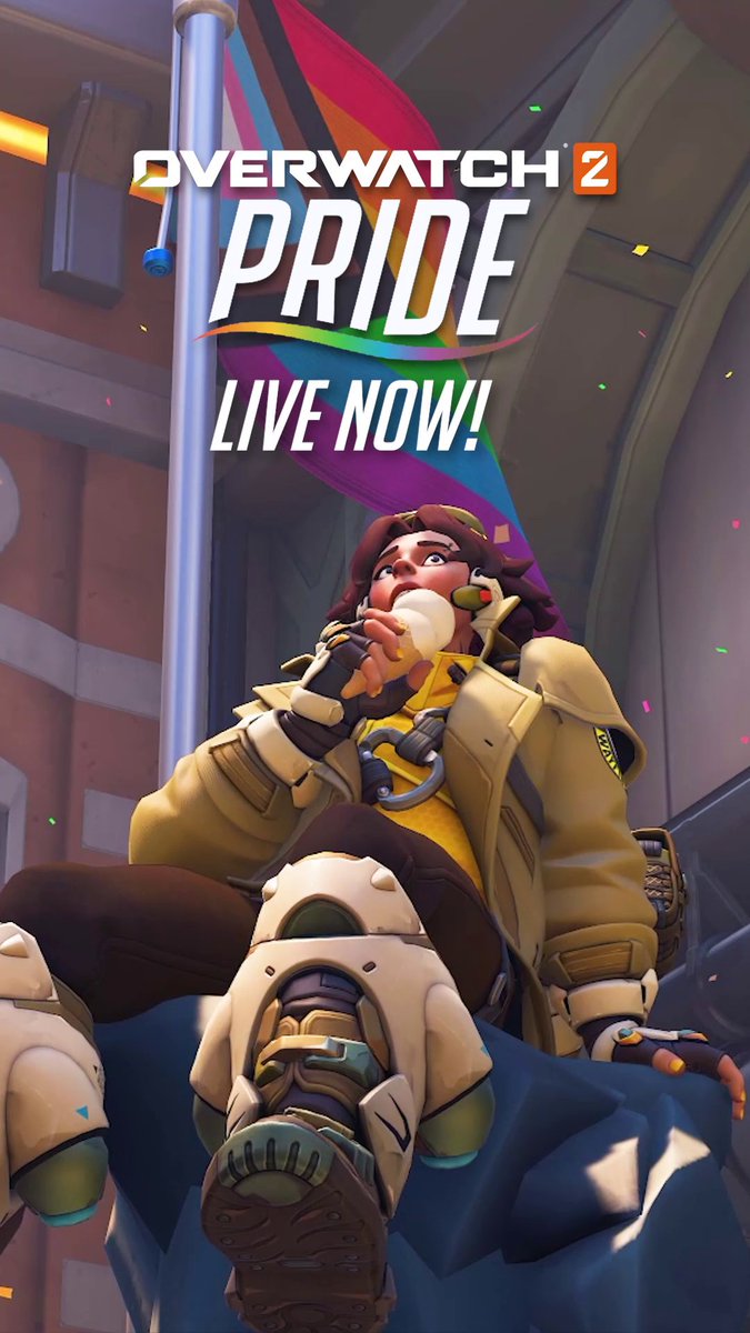 Cheers love, the Pride Parade is here 🏳️🌈🎉 The Pride Month festivities are LIVE NOW in #Overwatch2 ✨
