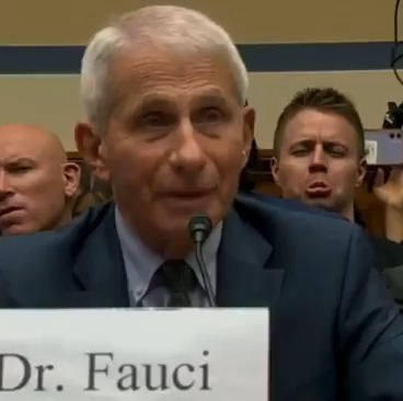 To those who are cheering on this moron behind Dr. Fauci who is laughing at his family getting death threats, you are the problem, not him. Anthony Fauci: "There have been everything from harassments by emails, texts, letters of myself, my wife, my three daughters. There have been credible death threats leading to the arrests of 2 individuals. Credible death threats mean that someone who was on the way to kill me. It is very troublesome to me. It is much more troublesome because they involve y wife and three daughters." If you are laughing at this you are a pathetic human being. PERIOD!