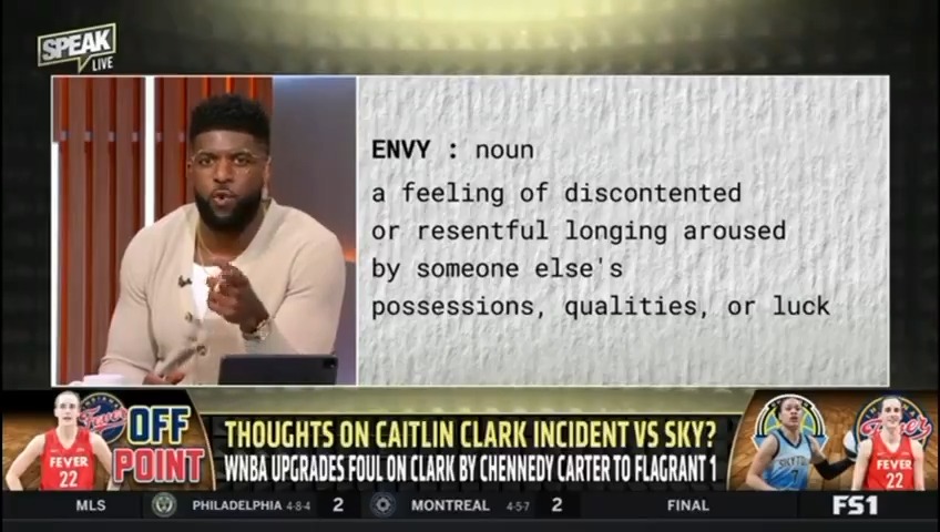 Defending Caitlin Clark aggressively should be praised, she’s grown, she can take it. But cheap shotting her reeks of envy. A rising tide floats all boats, there’s no need to be envious of Caitlin Clark, as her brand grows so will every WNBA players.