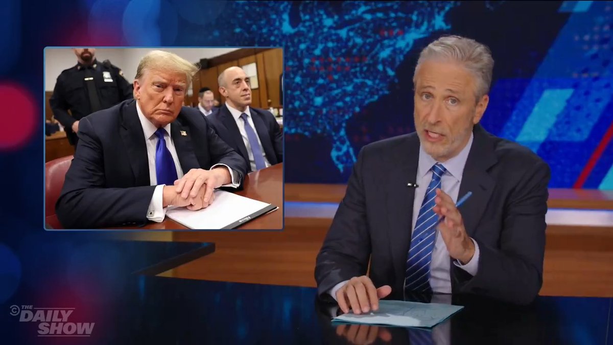 Jon Stewart looks at the fallout from Trump's conviction and makes a plea to the media. Full piece here: