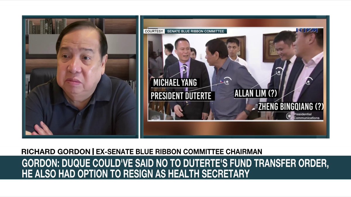 Former senator Richard Gordon calls the Pharmally mess the "corruption of the century." He says there is enough evidence to charge former president Rodrigo Duterte for this scandal. #ANCHeadstart
