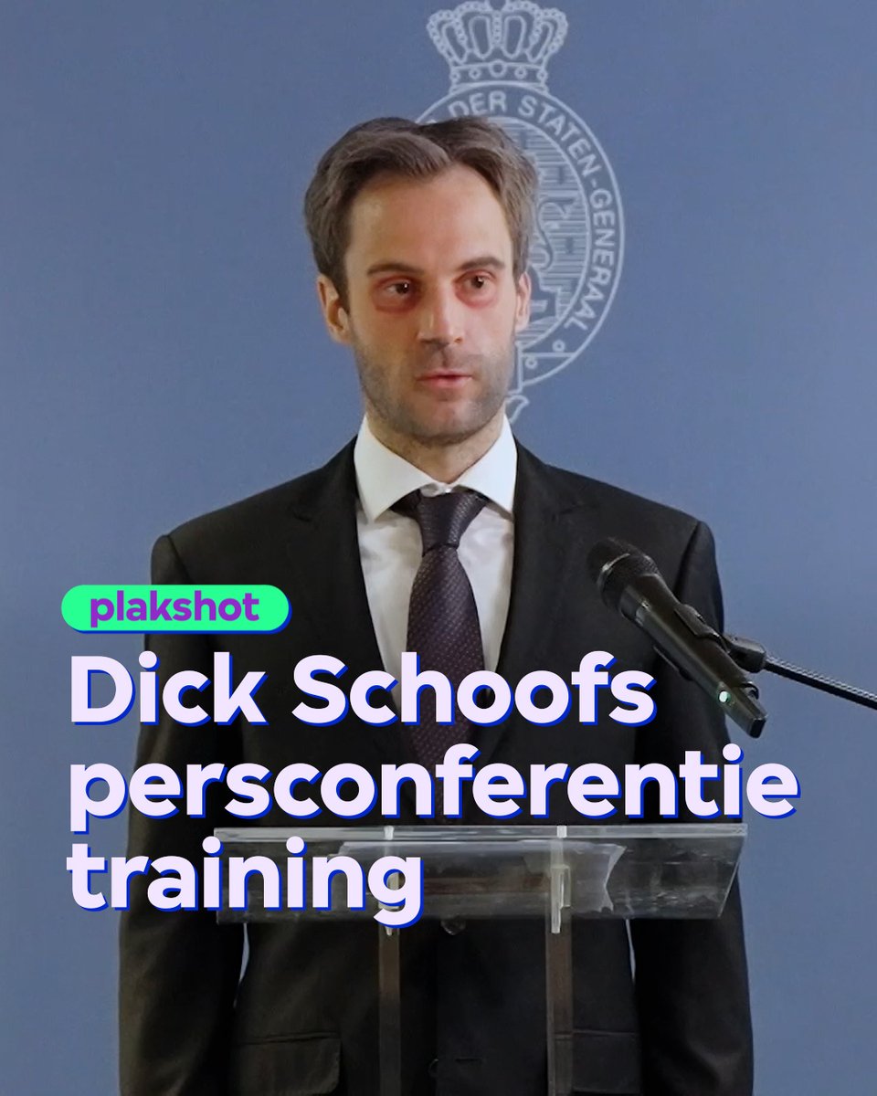 Dick Schoof oefent z’n volgende persconferentie #plakshot