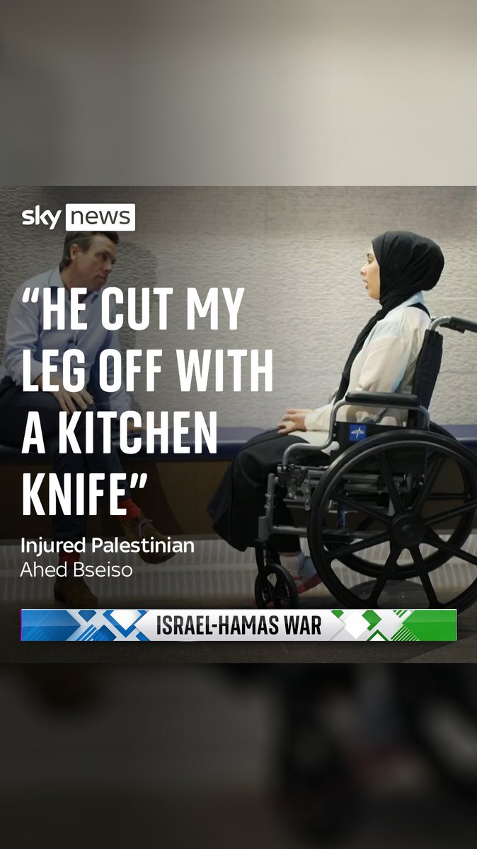 'He cut my leg off with a kitchen knife.' Mark Stone speaks to Ahed Bseiso from Gaza. A video of her amputation on a dining table went viral. No anaesthetic. No bandages. Just a bucket, some soap and a kitchen knife.