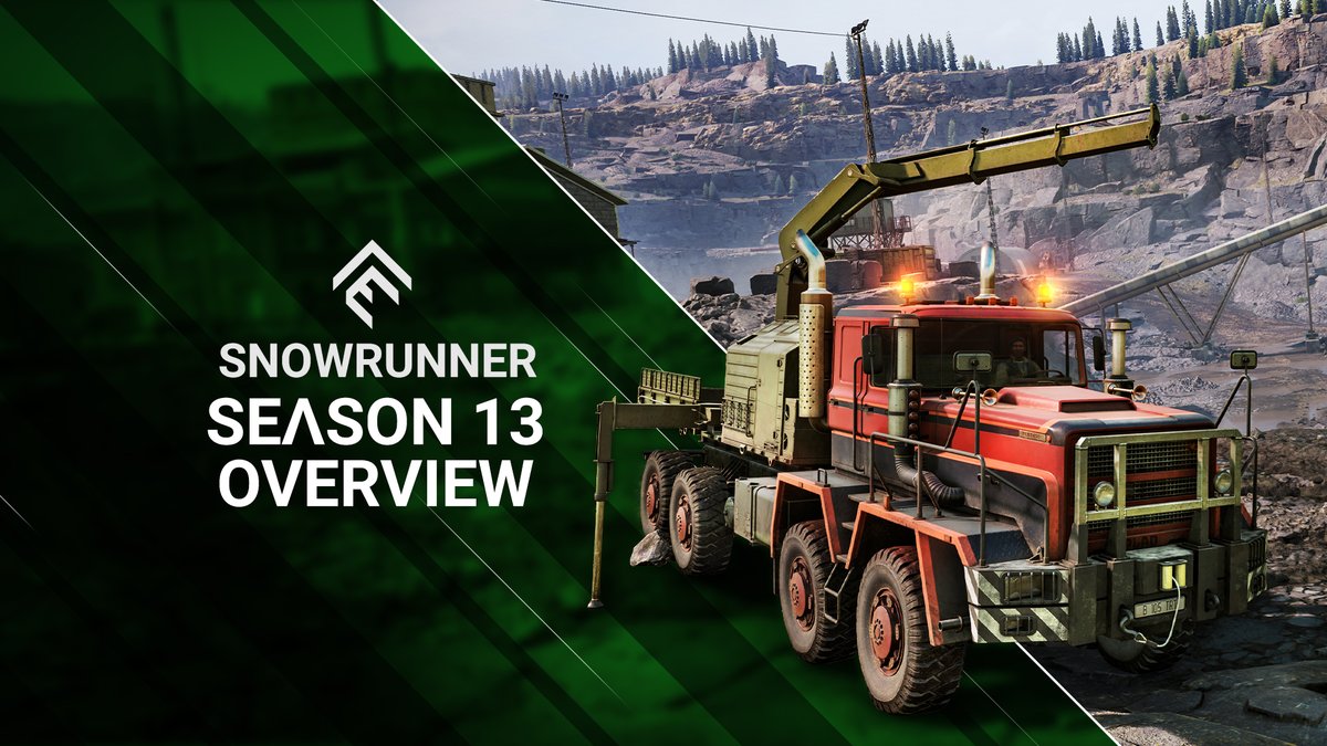 Let's dig deeper! ⛏️ #SnowRunner's Season 13: Dig and Drill is live now on every platform! Drive 2 brand-new trucks, explore the Almaty map, and take part in unique activities! Get SnowRunner and its Year 4 Pass here:
