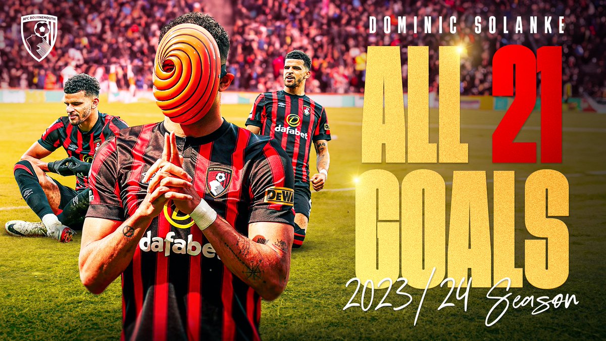 This is CINEMA 🍿 Every single one of Dom Solanke's 21 goals in 2023/24 (feat anime celebrations) 🥷 Essential viewing 😍