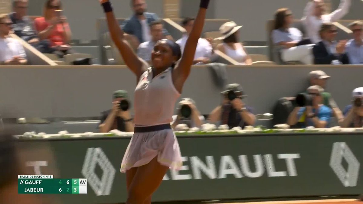 Call her Coco 🗣 #RolandGarros