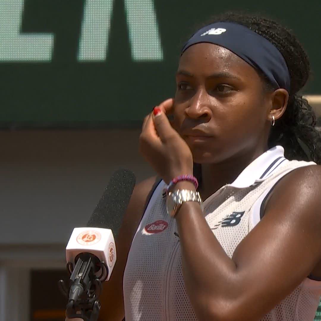Coco loves a crowd #RolandGarros