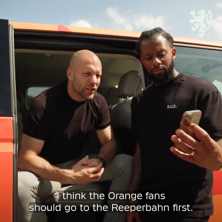 ☠️ St. Pauli Stadium, calling Nigel de Jong 📞 &amp; Reeperbahn! 🥳 𝗢𝗥𝗔𝗡𝗝𝗘 𝗥𝗢𝗔𝗗 𝗧𝗥𝗜𝗣 #𝟮: Hamburg! 🇩🇪 Watch now: #NothingLikeOranje | @JeremainLens x Ron Vlaar