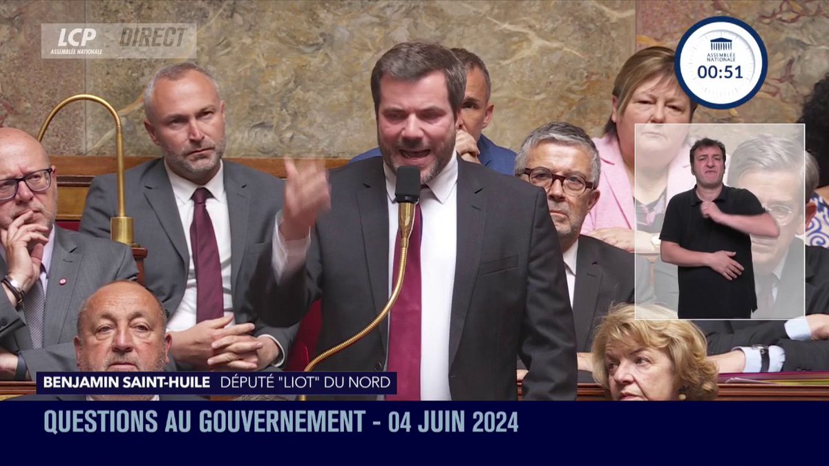 Guerre Israël/Hamas : "Comment comptez-vous permettre le dialogue" avec "un Premier ministre israélien incapable d'être rappelé à l'ordre par la communauté internationale "? demande Benjamin Saint-Huile. #DirectAN #QAG