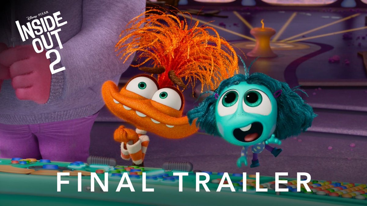 Final trailer for ‘Inside Out 2’, in theaters June 14th.