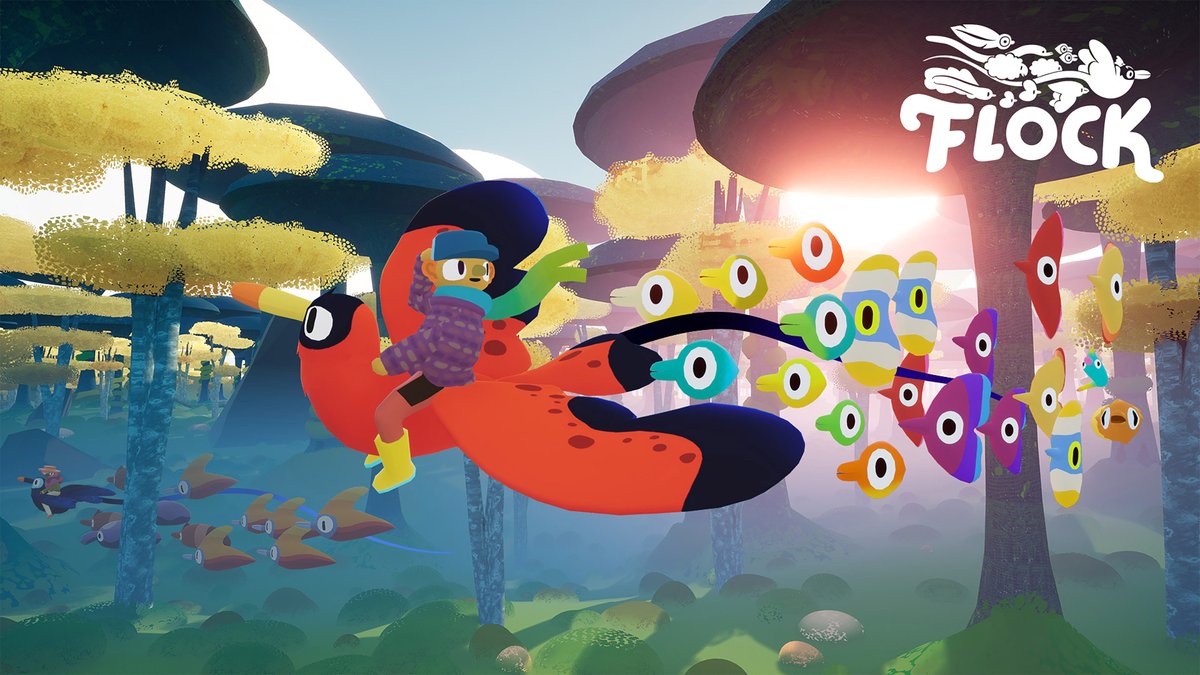please enjoy this Flock release date trailer that's giving nature documentary 🍃 launching on Xbox, PlayStation, and PC next month - July 16! wishlist now //