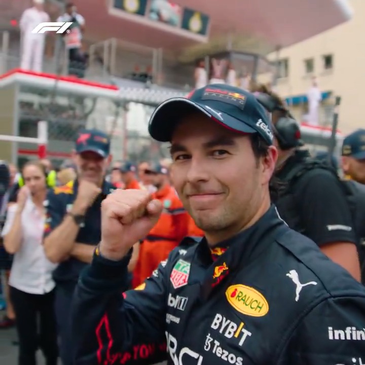 "This is us! Come on!" 💙 An emotional Sergio Perez brings home victory on the streets of Monaco for Red Bull in 2022 🥹 #F1