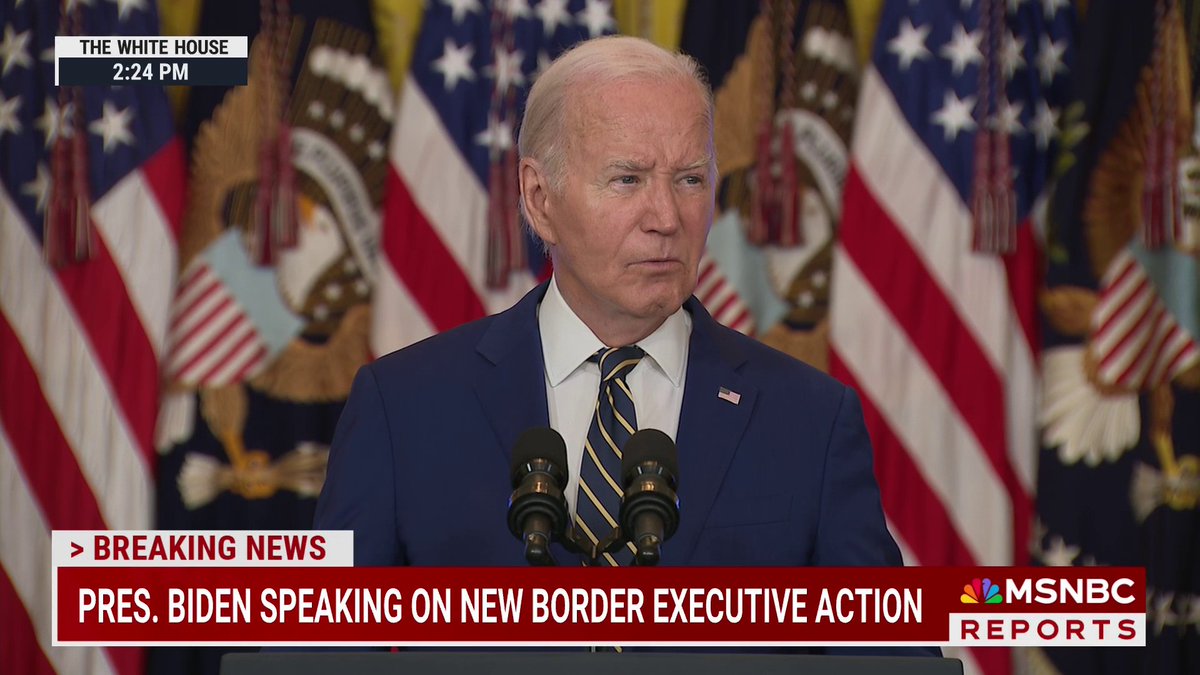 "Migrants will be restricted from receiving asylum at our southern border unless they seek it after entering through an established, lawful process." WATCH: President Biden delivers remarks on new border executive action