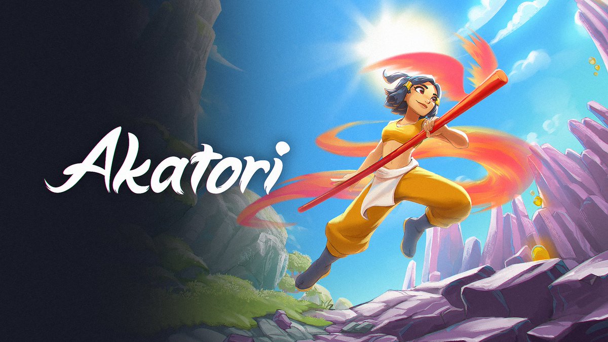 Akatori is an epic metroidvania where you wield your staff to fight, jump, and explore diverse realms. Join Mako on her journey to build friendships, face formidable foes, and uncover ancient gods while discovering her true self. Coming Soon! #OTKGamesExpo 🌌: AKATORI 🐦