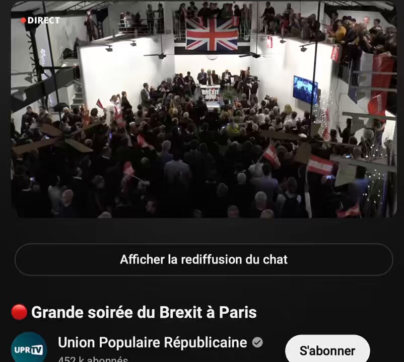 Je découvre avec étonnement qu’au CA d’anticor (disclaimer: que j’ai parrainé à ses débuts vers 2007), il y a un certains Philippe Pascot, dont je retrouve l’intervention applaudie à la soirée pro-Brexit de l’UPR en janvier 2020, entouré d’Asselineau, Philippot, Dupont-Aignan...
