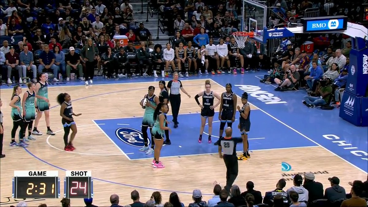 Angel Reese was ejected from tonight's game after being given a double technical on this exchange with the ref (via Marquee Sky)