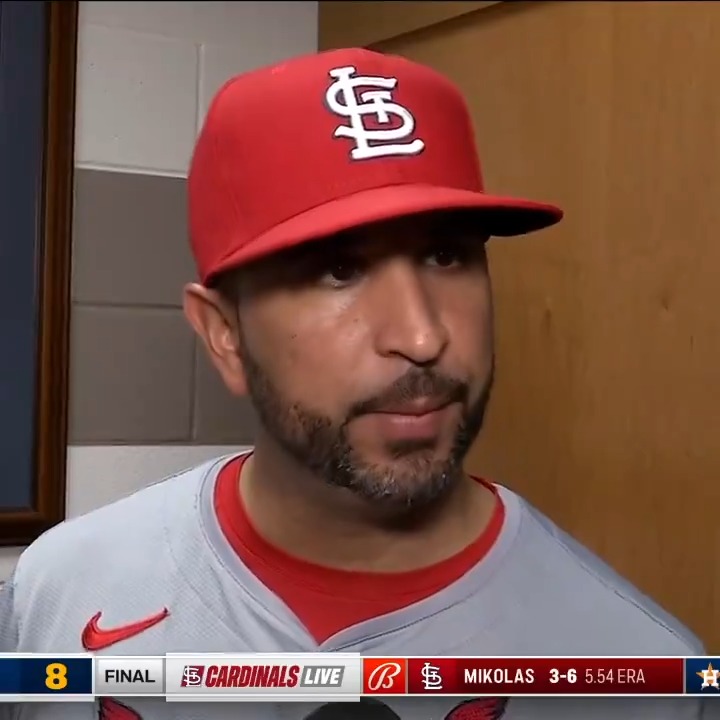 Oli Marmol on the Cardinals' defense: "We've got to play better defensively, and they're routine plays, for the most part. ... We did a really good job early on of making sure teams had to beat us. Right now, we're giving several outs away per game." #STLCards
