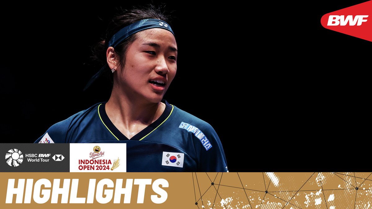 No. 1 seed An Se Young 🇰🇷 goes up against Tomoka Miyazaki 🇯🇵. #BWFWorldTour #IndonesiaOpen2024