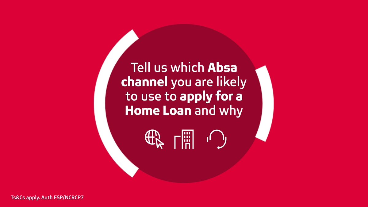 Tell us how you would apply for an Absa Home Loan and stand a chance to win 1 of 10 R1 500 Takealot vouchers.🏡 Reply using #WeDoMoreWednesdays and the ❤️ emoji. Happy Absa Wednesday!🎉 #YourStoryMatters Learn More: Ts&Cs apply