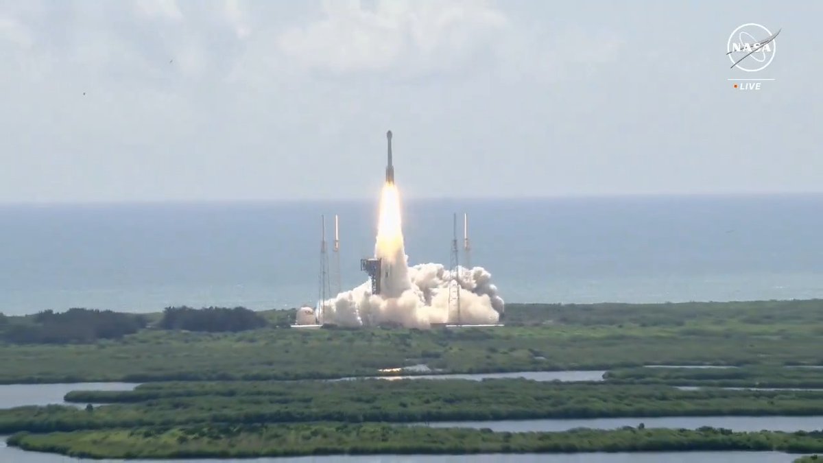 LIFTOFF! 🚀✨ For the first time aboard Boeing Space’s #Starliner spacecraft atop a ULA Atlas V, ARCHIVED NASA Astronauts Butch Wilmore and Suni Williams are on their way to the space station following a successful launch at 10:52am ET. Docking is set for 12:15pm Thursday, June 6.