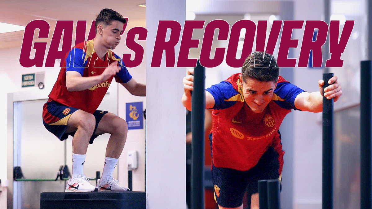 Gavi continues with his recovery 🏃‍♂️😤