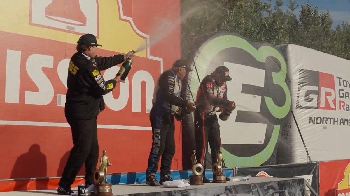 The thrill of victory NEVER gets old, no matter how many times you get the Wally! Go BTS with the winners of the #NewEnglandNats! Troy Coughlin Jr • John Force • Doug Kalitta #BehindTheScenes powered by Pep Boys Auto Service & Tires