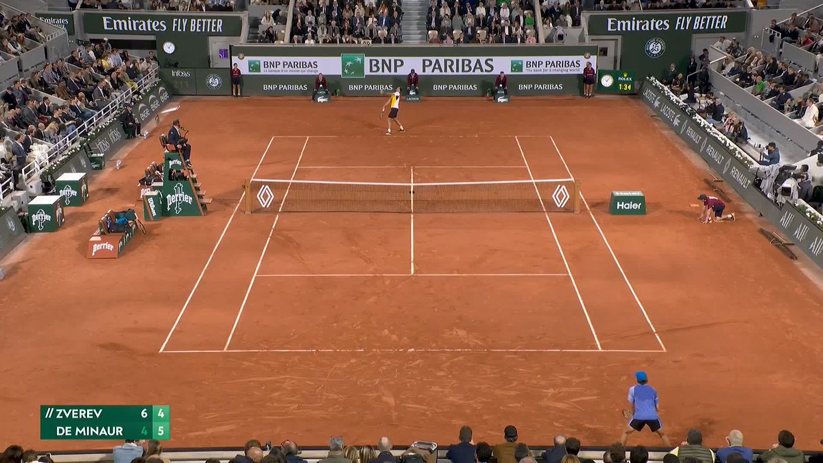 70% of the Earth is covered by water, The rest is covered by Demon 😈 #RolandGarros
