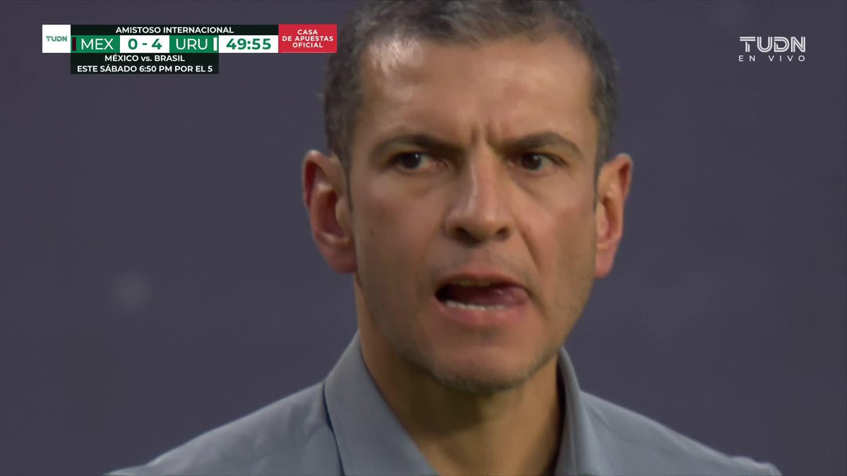 “Que Brasil también nos mete una madriza el sábado”, Andrés Vaca tras el cuarto gol de Uruguay a México. Historia de la televisión mexicana.