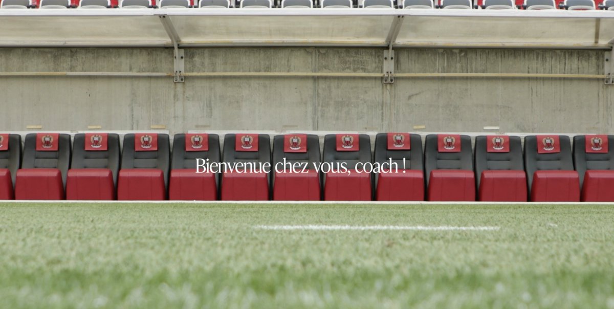 « 𝐂𝐞 𝐛𝐚𝐧𝐜, 𝐜’𝐞𝐬𝐭 𝐥𝐞 𝐯𝐨̂𝐭𝐫𝐞 » Bienvenue chez vous, Coach ✍️🔴⚫️ #OGCNice