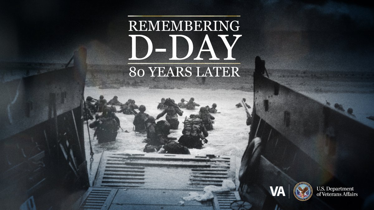 Today we remember the D-Day landings at Normandy. We honor those WWII Veterans who took part in Operation Overlord by storming beaches and parachuting behind enemy lines. We are grateful for their service and sacrifice.