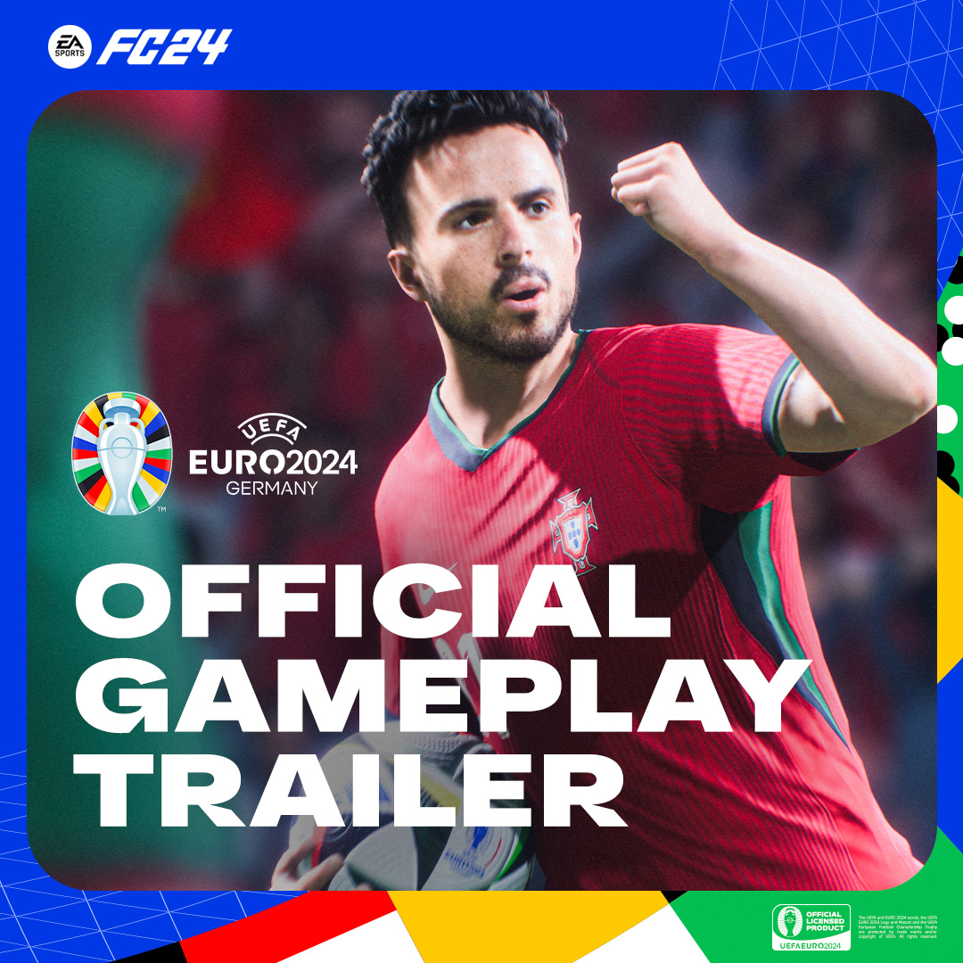 Everyone's In. Play UEFA EURO 2024 now in #FC24.