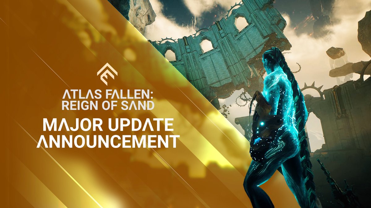 Get ready for #AtlasFallen Reign of Sand on August 6! 🔁 New Game+ ⚡New Challenges ⚔️ New enemies 🗺️ New area 🔮 New abilities ✨ ... And much more! This major overhaul update will be available for free on PC and consoles.