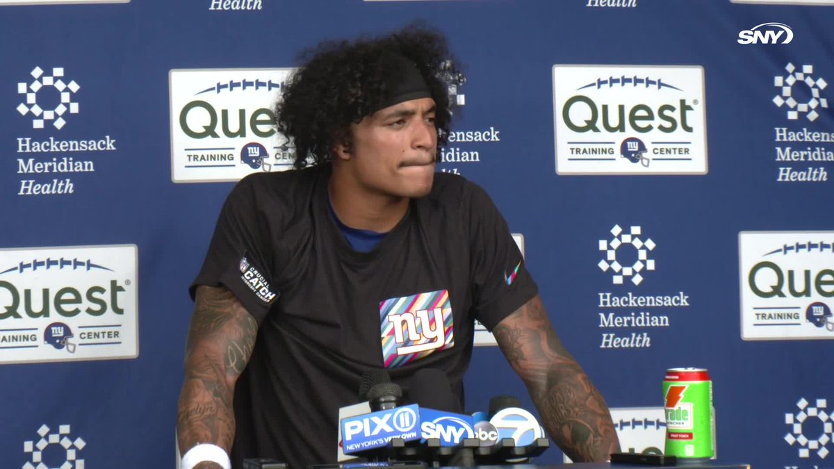 #Giants WR Jalin Hyatt: "Looking at our team. What we got. ... We have a playoff team. That's what we want to do. That's our focus and we're gonna get there." (🎥 Giants Videos)