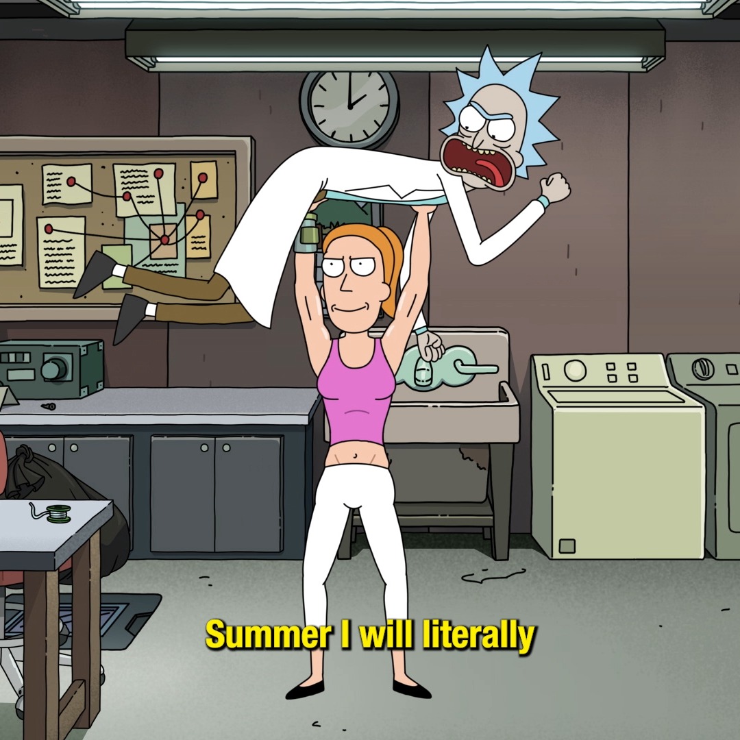 How many grandpas can you bench? #rickandmorty