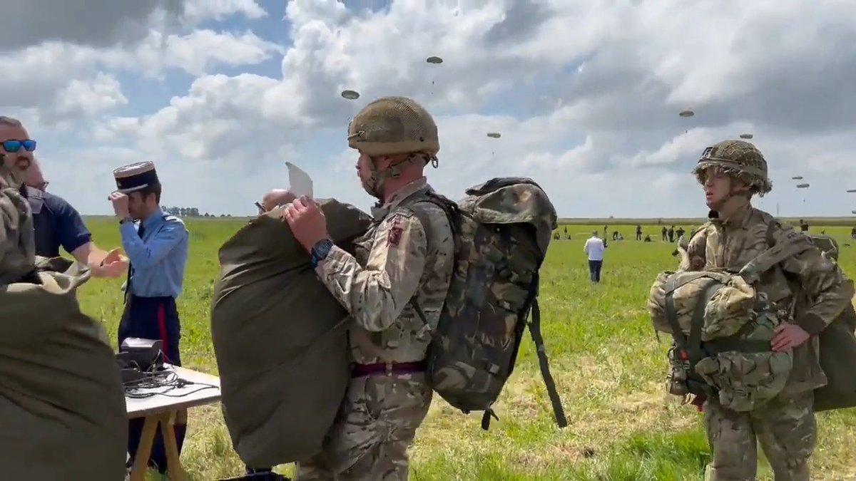 british partroopers jumping into normandy in 2024 have to....go through customs (thanks, brexit)