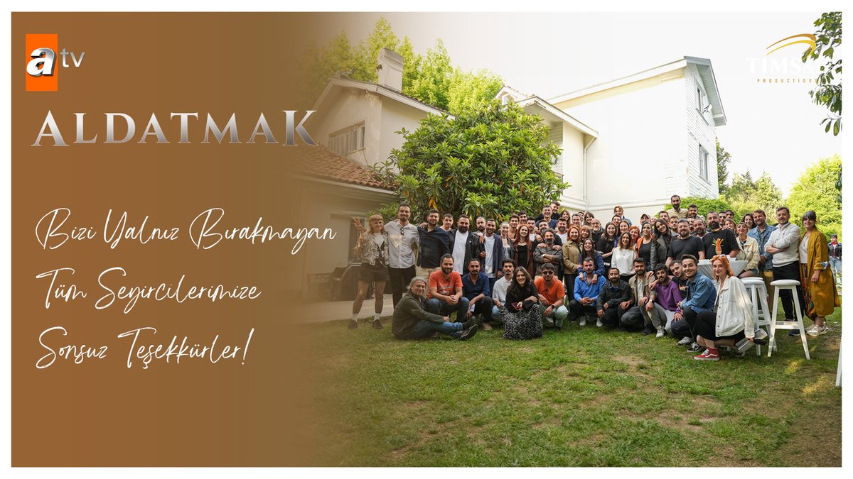 Bu hikayede hayata dair her duyguyu birlikte yaşadık. Şimdiye kadar bizi yalnız bırakmayan, kalpleri bizimle atan, hikayemize ortak olan bütün seyircilerimize çok teşekkür ederiz🫶🏻💐 İyi ki varsınız #AldatmakAilesi ❤️