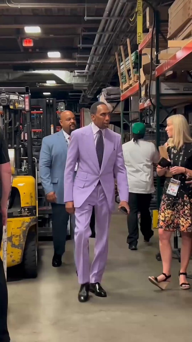 .Stephen A Smith ready for Game 1 of the #NBAFinals