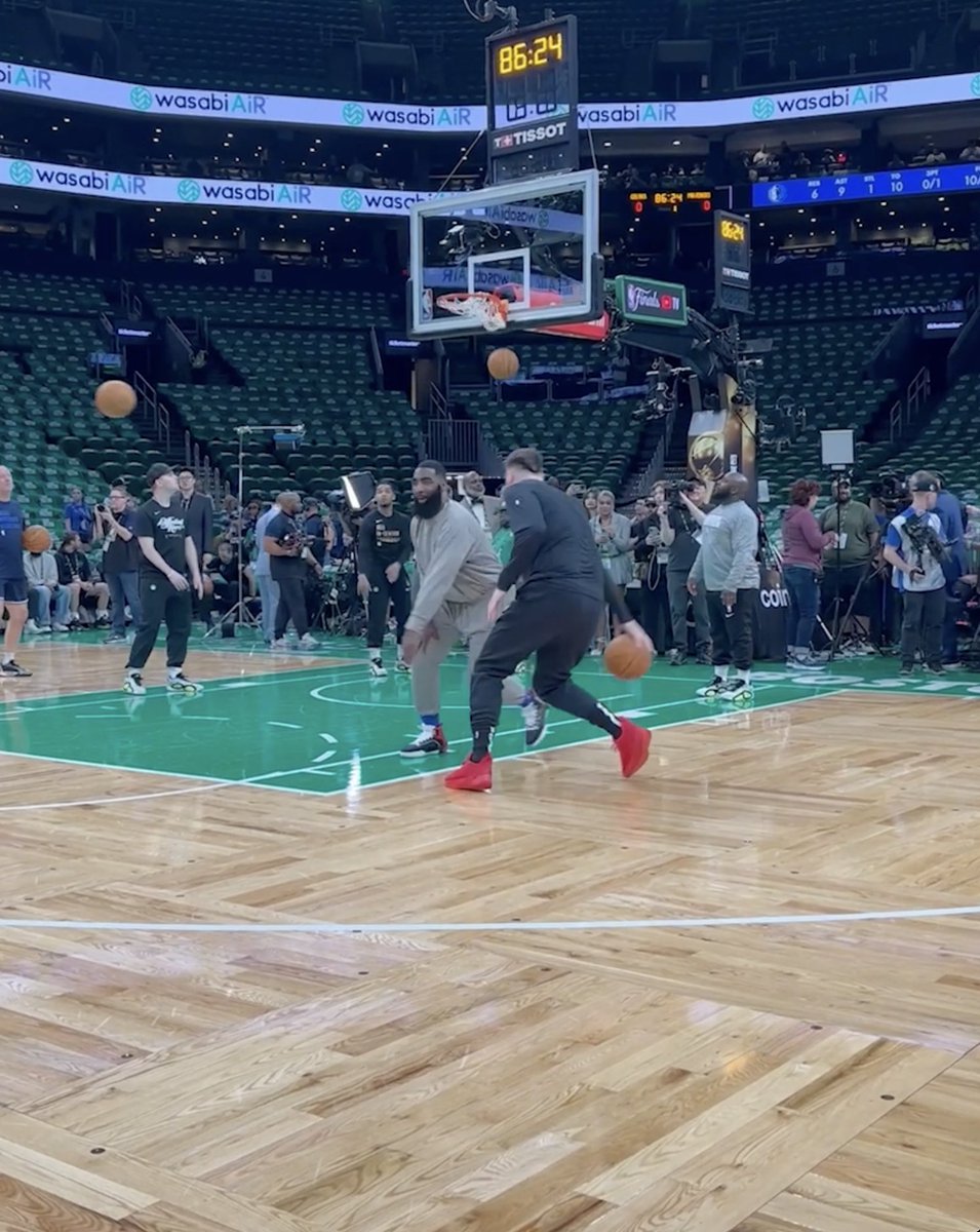 Luka really hit Coach Shammgod with his own move 😅🔥 (via NBA TV)