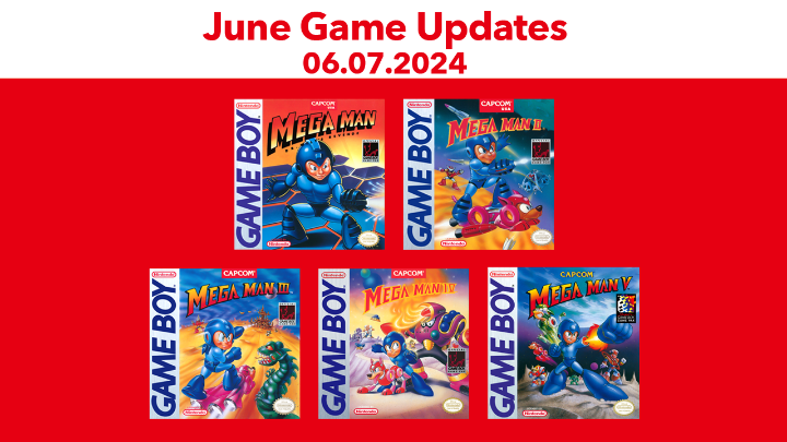 Five classic games featuring the Blue Bomber are now available to play for #NintendoSwitchOnline members! #GameBoy: ☑️ MEGA MAN: DR. WILY'S REVENGE ☑️ MEGA MAN II ☑️ MEGA MAN III ☑️ MEGA MAN IV ☑️ MEGA MAN V
