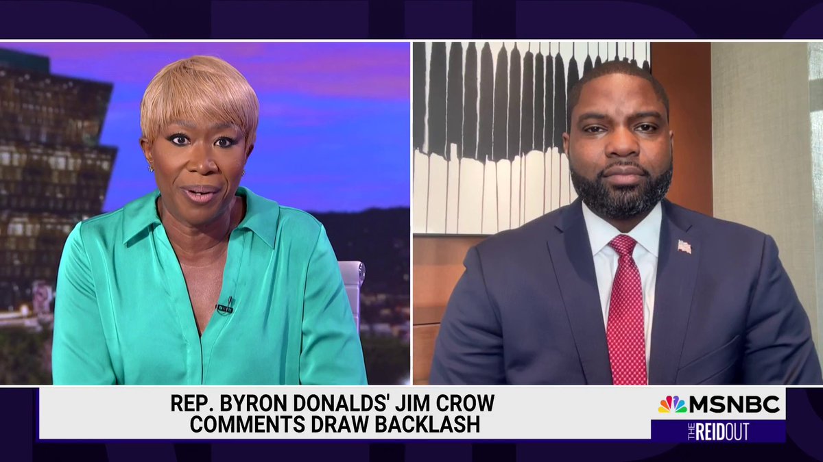 Joy Reid asks Rep. Byron Donalds (R-FL) to explain saying, “during Jim Crow the Black family was together,” using a poignant example of the horrors of Jim Crow. "You're going to answer my question now and not filibuster." Watch Donalds' response: