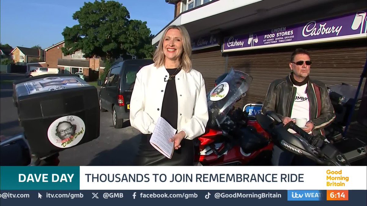 Thousands of people from across the country will be taking part in a motorbike ride tomorrow to honour the Hairy Bikers' star Dave Myers, who died from cancer earlier this year.