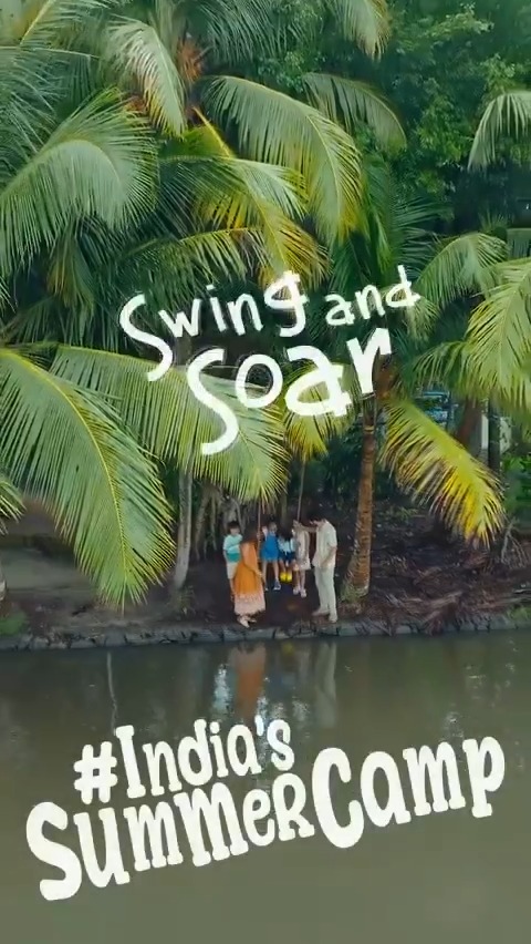 Welcome to cool times in God’s Own Country! Installing your very own swing and many more exciting hands-on activities bring happy moments of family togetherness in Kerala, India’s Summer Camp. #Swing #Kerala #IndiasSummerCamp #KeralaTourism