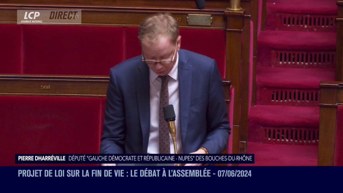 Aide à mourir : "Nous sommes dans la pente, et en ce qui me concerne j'arrête la glisse", confie Pierre Dharréville, "profondément affecté" et décidé à "reprendre des forces". "C'est pour moi une loi brutale, sans rivages et un terrible message de renoncement et d'abandon." #FinDeVie