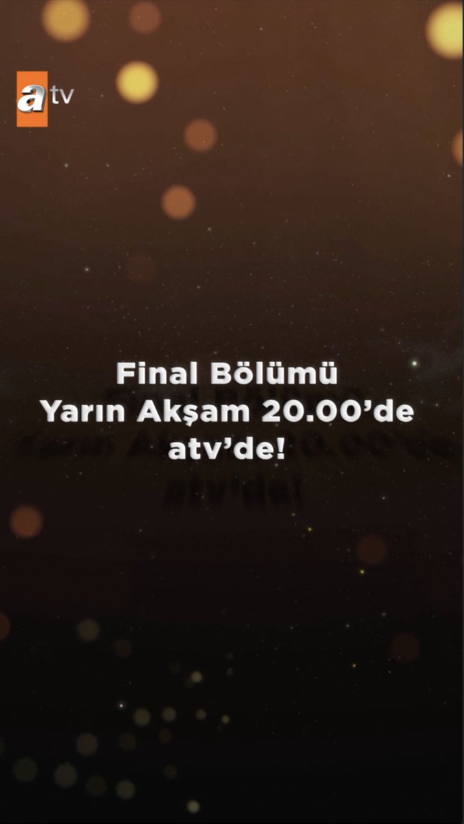 “Finale geldik artık.” 😢 #Kardeşlerim Final bölümüyle yarın akşam 20.00’de #atv’de ✨ atv