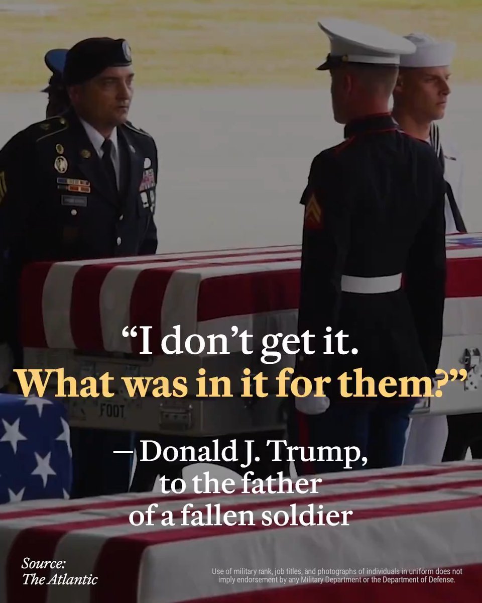 Donald Trump doesn’t know a damn thing about service to his country.