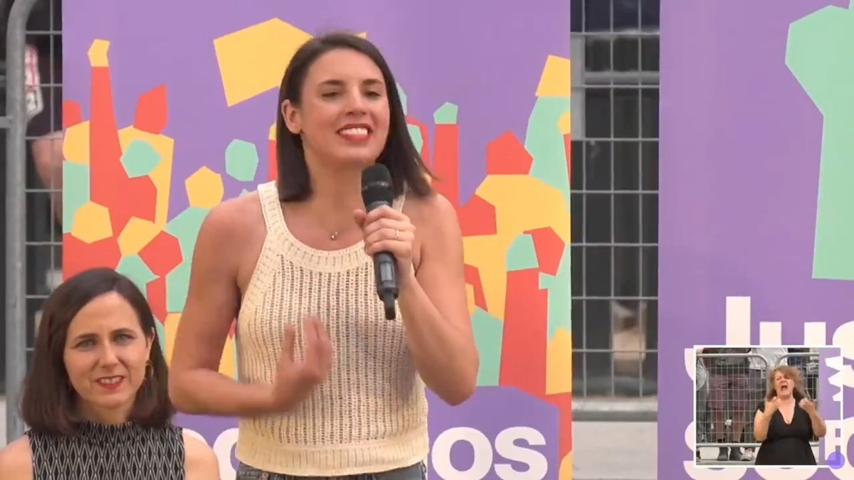 El domingo todas juntas, en pie, adelante con la convicción más profunda de que ¡SÍ SE PUEDE! 🎥Irene Montero #VotaIrene