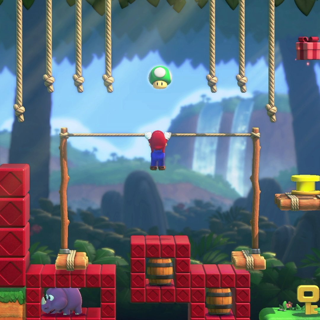 When you can't let go of a game! #MariovsDonkeyKong
