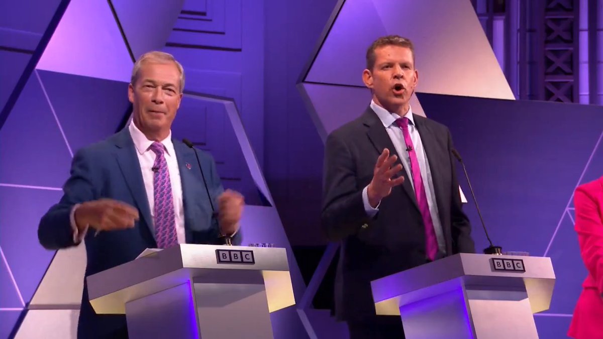 Reform UK leader Nigel Farage and Plaid Cymru leader Rhun ap Iorwerth clash over immigration Follow the BBC debate live: